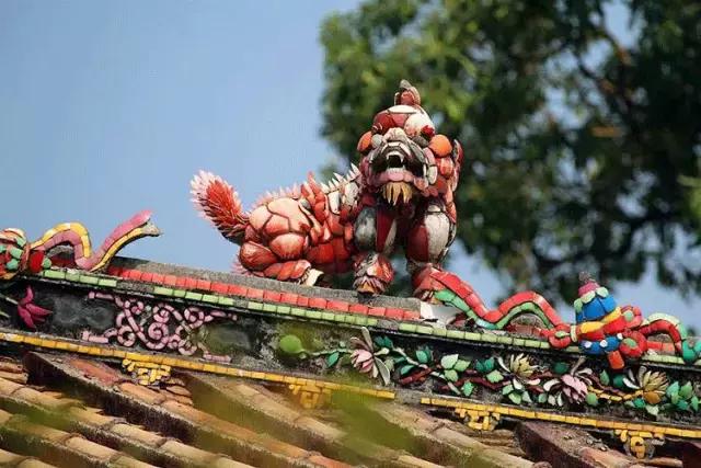 潮州嵌瓷，屋頂生花