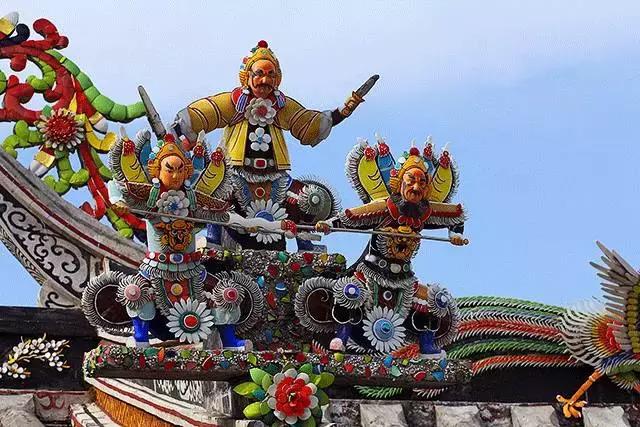 潮州嵌瓷，屋頂生花